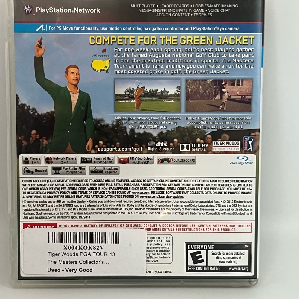 Sony Masters Collector's Edition PS3 Video Game - Dark Green & Yellow - Picture 2 of 5